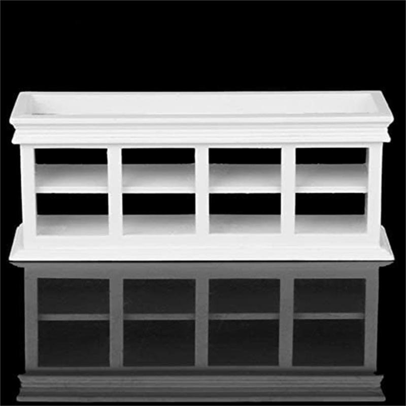 Dollhouses Furniture Bakery Cabinet Rack for 1/12 Scale Dollhouses Cake Counter Display and Scene Decoration Accessory