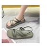 Sandals Women's Summer Flat Heel Soft Bottom Temperament Roman Shoes Beach Shoes