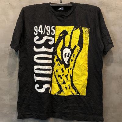 ZX Tee 2024 Fashion The Rolling Stones Vintage FOG High Street Short-sleeved T-shirt Male Couple Tee Vintage Couple Loose T-shirt