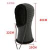Women Men Thickening Knitted Warm Fleece Lining Scarf Conjoined Cap for Autumn Winter