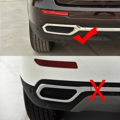 Car Rear Bumper Tail Chrome Decorative Trim Cover Frame For Renault Koleos 2 II 2017 2018 2019