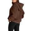 Women's Oversized Hoodies Fleece Sweatshirts Fashion Pullovers Winter Clothing