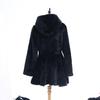 Women's Faux Mink Fur and Leather Long Coat (2021)