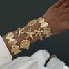 Scallop Arm Cuff Bracelets Silver Flower Upper Arm Bracelet for 5Pcs/Set Arm Accessories