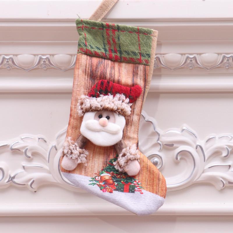 European & American Style Christmas Gift Bags - Old Man & Snowman Decorations for Kids