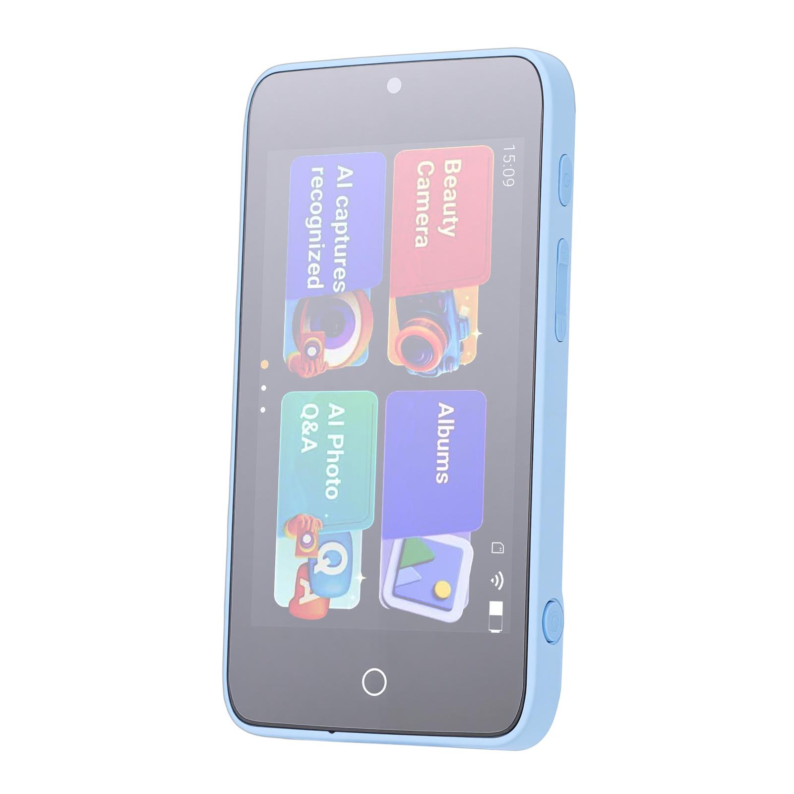 

AI Kids Camera 2MP 5MP Dual Lens Object Recognition Voice Dialogue 4 Inch Screen Digital Camera MP3 Player 2.4GHz WIFI синий