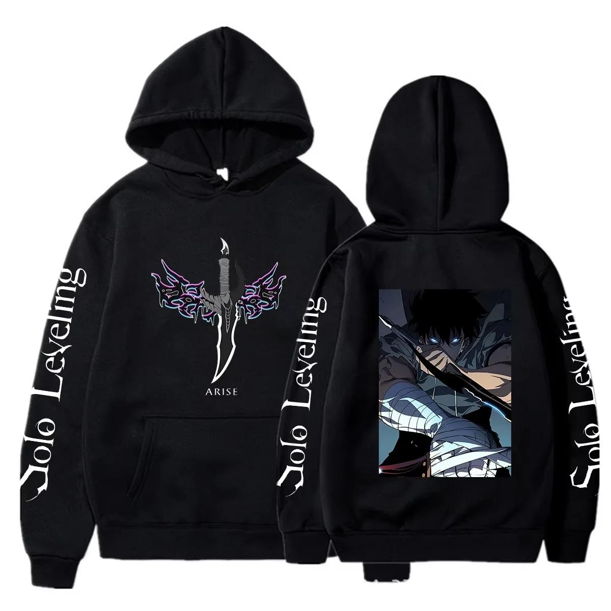 

Men Solo Leveling Harajuku Hoodie Autumn Winter Streetwear Pullover Men Women Long Sleeves Clothing Loose Hooded Sweatshirts 3XL