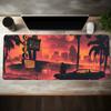 M-Miami Vice Mouse Pad Large Gaming Keyboard Mat LockEdge Rubber Computer Office Accessories