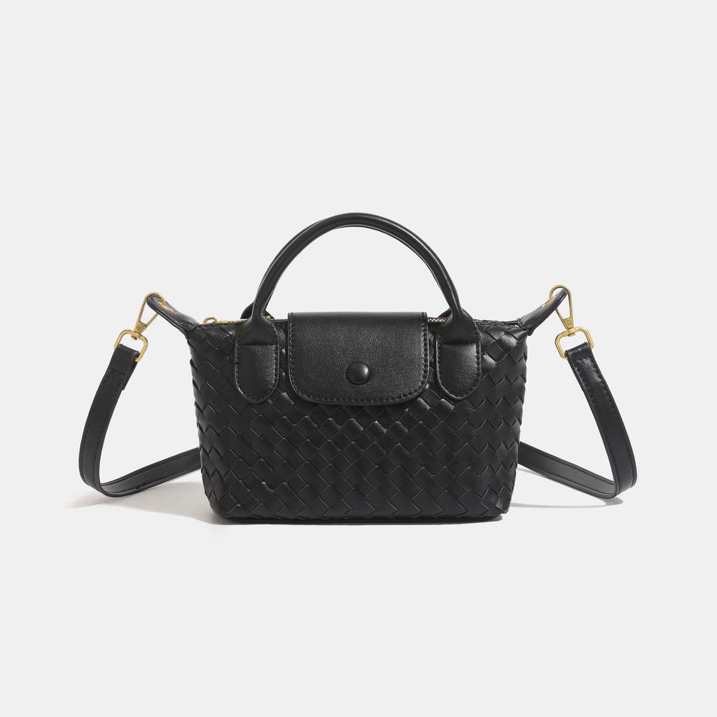 New Woven Dumpling Bag Texture Popular Portable Bucket Bag High Sense Fashion Versatile Shoulder Messenger Bag