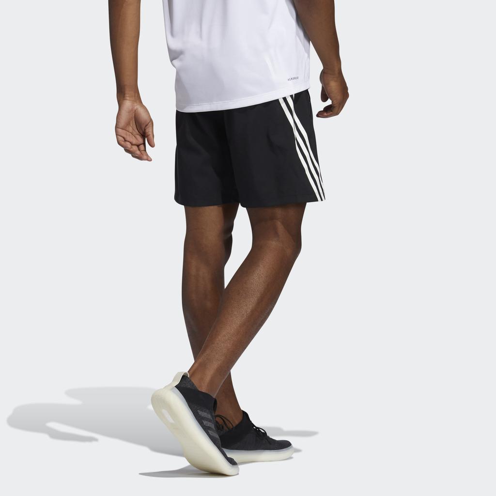 Adidas Aero 3S Shorts With Logo Men Bottoms Black GM0643