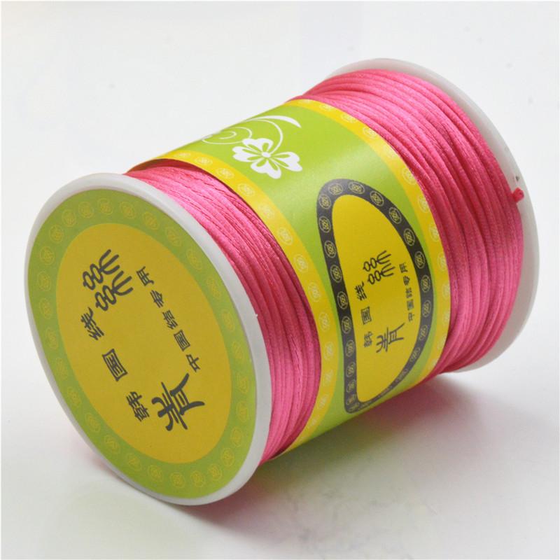 Line 7, Chinese Knot Silk Red Thread, Woven Bracelet Thread, 80 Meters Per Roll