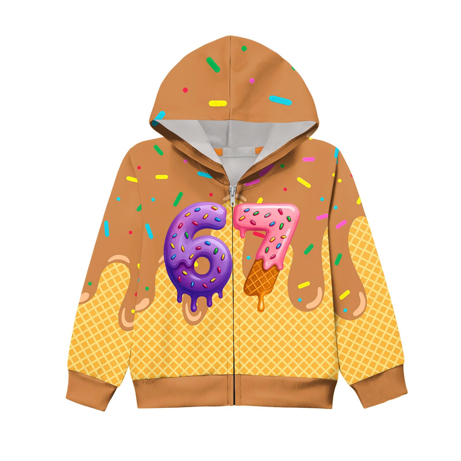 

Дитяча вільна куртка на блискавці з довгим рукавом та принтом 150 жовтий