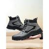 Safety Boots Men Electric Welder Indestructible Steel Toe Shoes Protective Work Boots Anti-smash Anti-puncture Work Safety Shoes