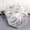 Hello Kitty,Floral Automatic Umbrella-Foldable, Durable 8-Bone Design, Compact and Stylish, Great for Camping, Halloween, Christmas, Mother'