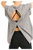 Cenote Rico Slimming Yoga Top with Short Sleeves and Long Perfect for Hot and Gym Backless Size Women's Sleeves, Sweat-Wicking, Quick-Drying, Pilates,