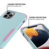3 In 1 Hybrid Anti -Shock Armor Phone Case For Iphone 14 13 11 12 Pro Max Mini Xr X Xs Max 6 6s 7 8 Plus Three Layer Hit Color