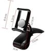 1Pc Black Universal Car Phone Holder – Easy Dashboard Clip Mount for GPS, iPhone, Samsung & All Mobile Phones