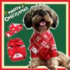 2022 New Autumn and Winter Pet Sweater Christmas Clothes Set Scarf Dog Cat Bigbear Teddy Clothing