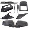 Real Carbon Fiber Car Center Console Interior Gear Decoration Mirror Trim Sticker For Toyota Supra MK5 A90 2019-2026 Accessories