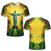 Summer Football Training Top Brazil Special Edition Jesus Football Jersey Adult Children Outdoor Quick-drying Sports Tee Tshirts