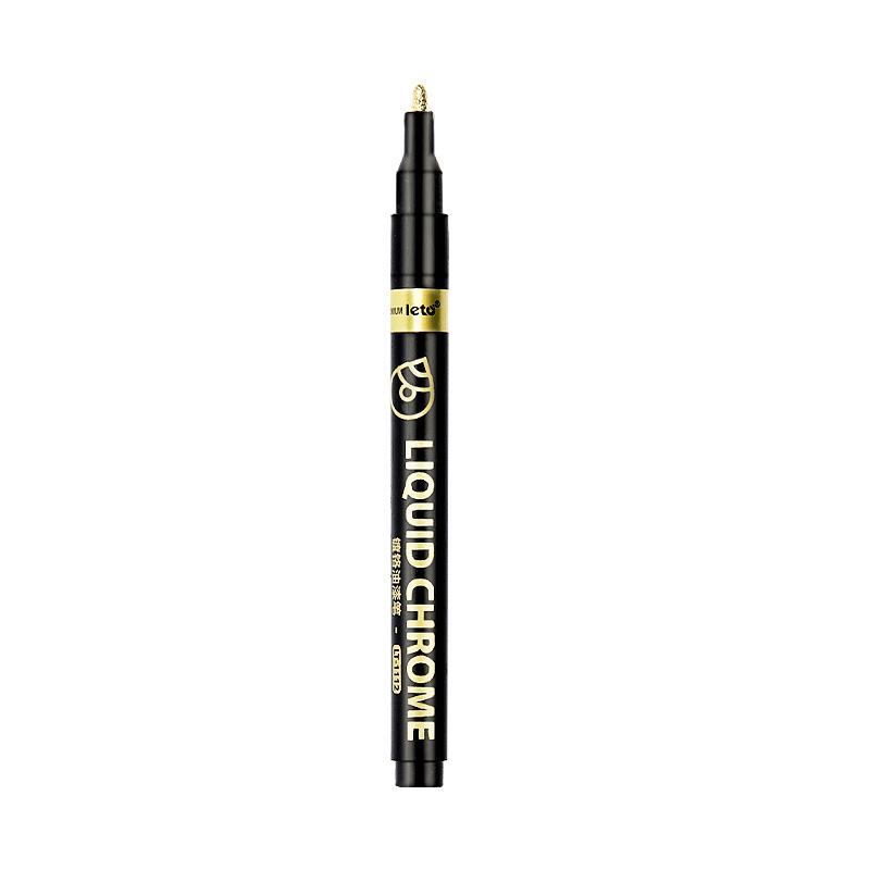 Letu Metallic Mirror Electroplating Marker Pen for DIY Graffiti and Gundam Model Touch-Up
