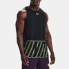 Under Armour Baseline Letter Casual Basketball Breathable Loose Tank Top Men tops Black Green 1361899-002