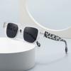  Women Rivets Square Sunglasses Fashion Men Shades UV400 Men Retro Sun Glasses