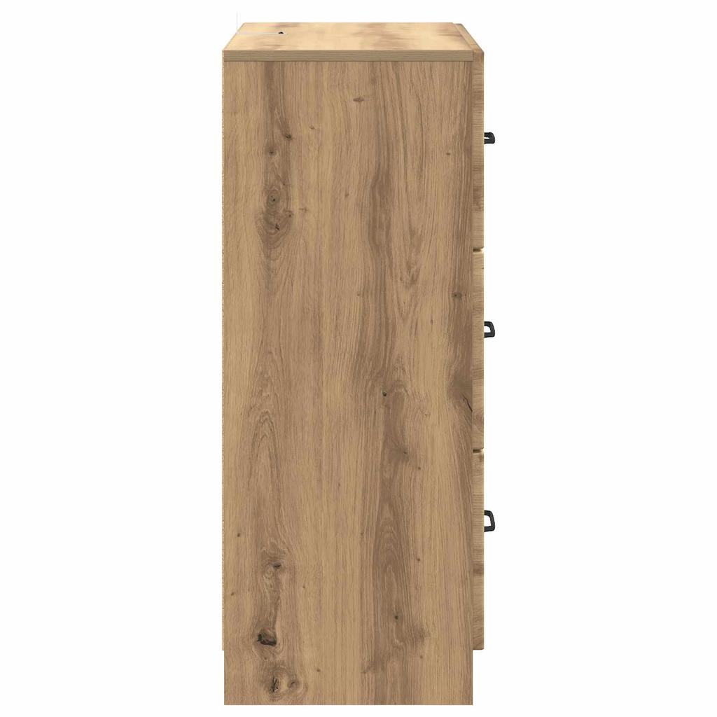 Drawer Chest Artisan Oak 66 x 34.5 x 87 cm Particleboard