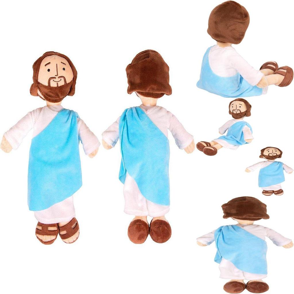 Soft And Cuddly Jesus Plush Doll Ornament For Christmas And Religious Decor