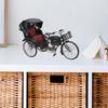 Collectible 1:10 Miniature Tricycle Model Iron Three Wheeld Rickshaw Replicas Vintage Desktop Decoration Gift For Adults