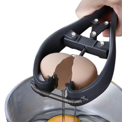 Effortless Manual Egg Opener 3 In 1 Quick Release Egg Separator Eggshell Cracker 304 Stainless Steel Egg Stripper Baking Tool