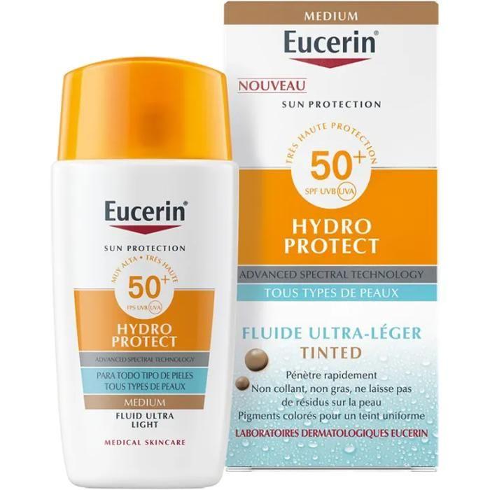 Eucerin Getinte Vloeistof Sun Protection Hydro Protect SPF50+