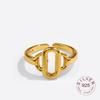 Xiaomi Real 925 Sterling Silver Rings for Women Open Vintage Wedding Trendy Jewelry Large Adjustable Antique Rings Anillos
