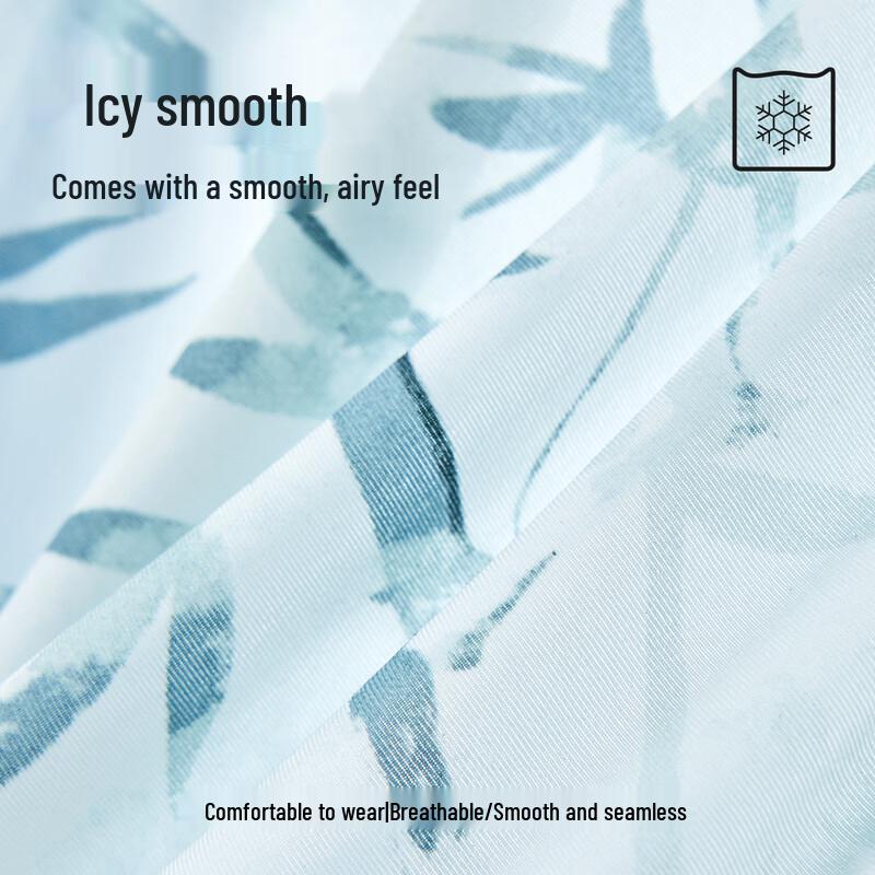 MaoRen Men's Ice Silk Ink Bamboo Boxer Briefs 3-Pack