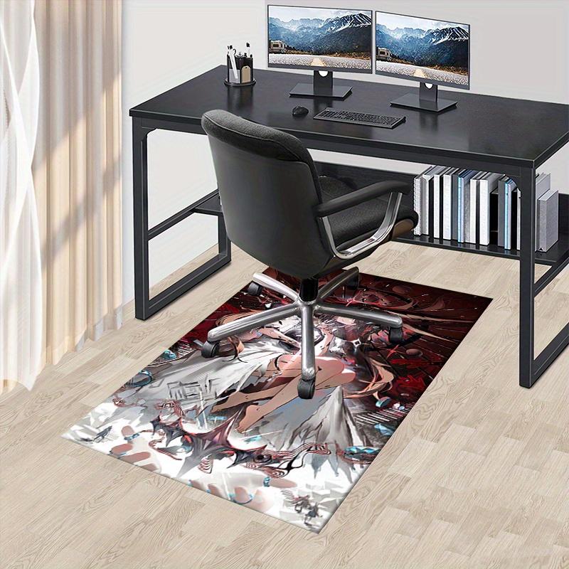 1pc Anime, Arknights Office Carpet Soft Polyester Entrance Carpet Washable Non slip Machine Washable