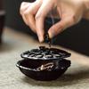 Retro Creative Zinc Alloy Lotus Incense Burner Home Decor Handcrafts Coil Censer Holder Religious Articles Office Ornaments