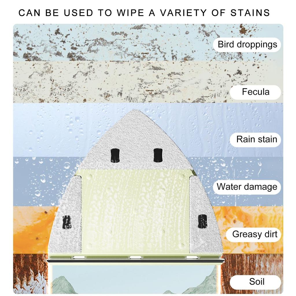 Magnetic Window Cleaner for High Rise and Home Use Adjustable Strength for Various Glass Thicknesses Water Discharge Wiper Glass