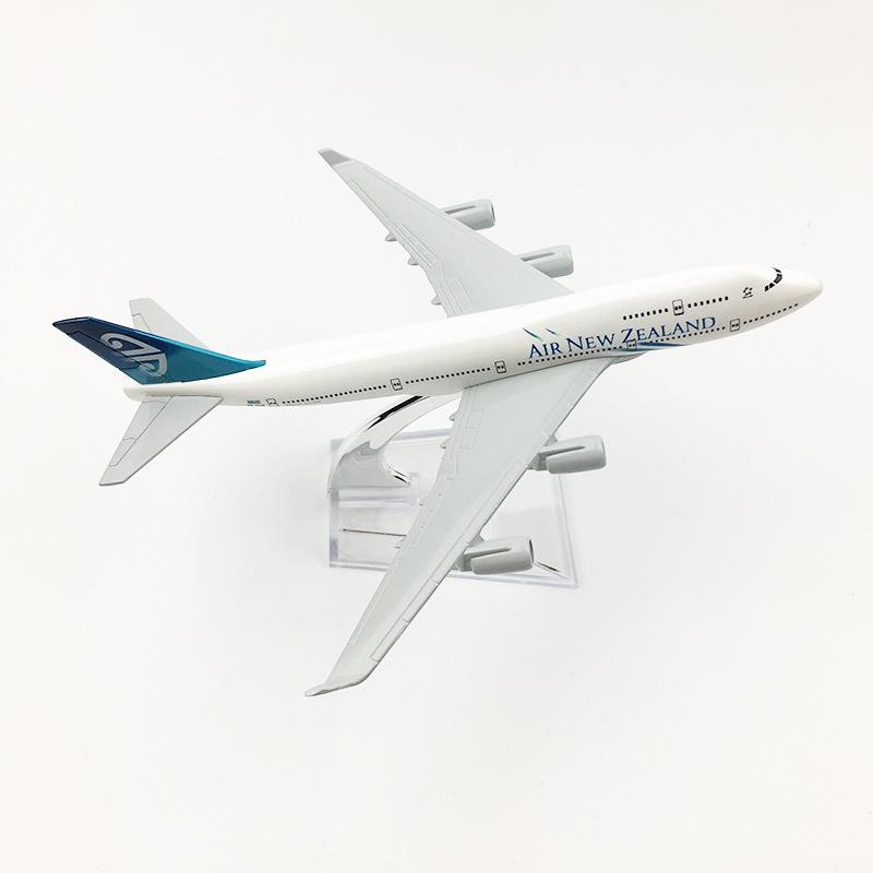 Air New Zealand B747 Flugzeugmodell Flugzeug Diecast Metall 16cm Maßstab Flugzeuge Modell Neuseeland Flugzeuge Dekoration Zuhause