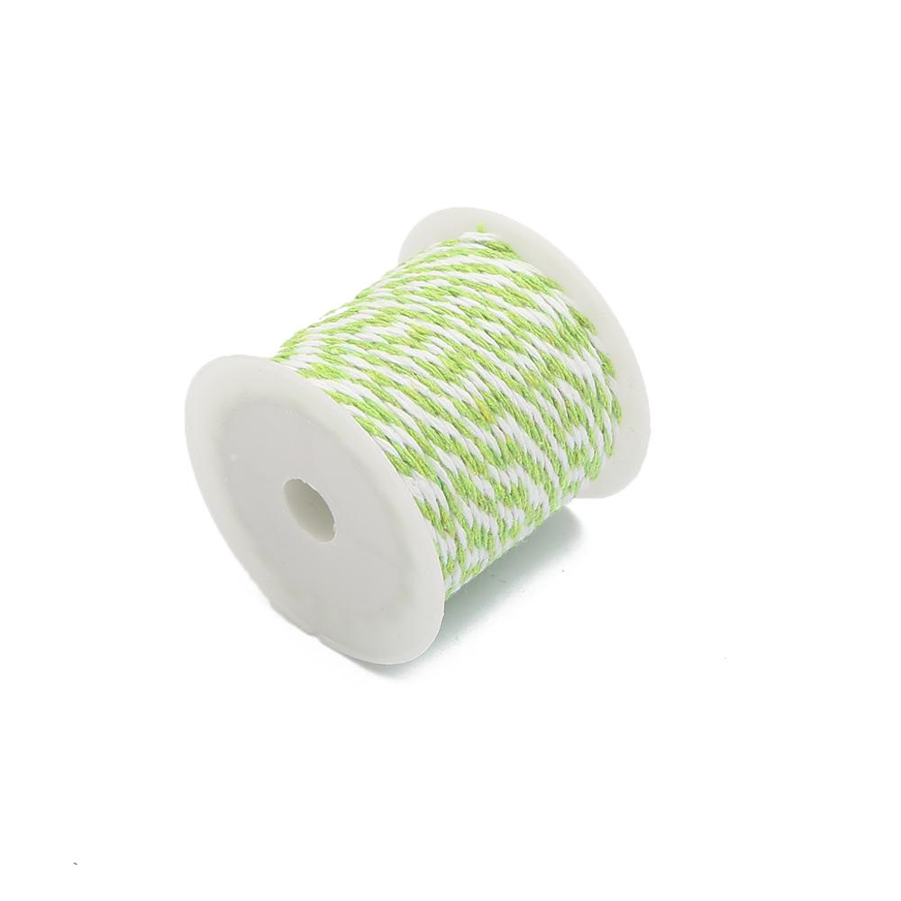 

10 метров/рулон 1,5 мм хлопковый шпагат, веревка, свадебное украшение, рождественский подарок, упаковка, деревенский ремесла ручной работы