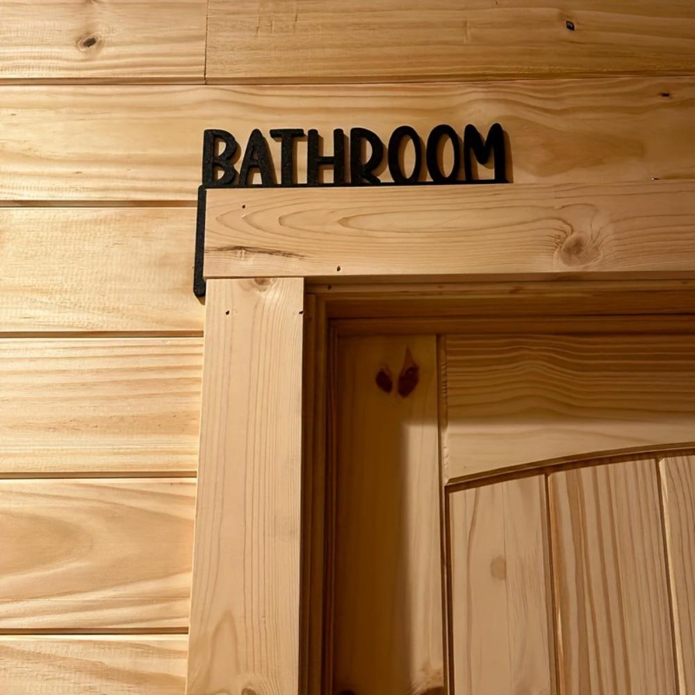 Vintage Metal Toilet Wall Art Sign, Retro Bathroom Decor, Funny Home Gift for Halloween Christmas Farmhouse