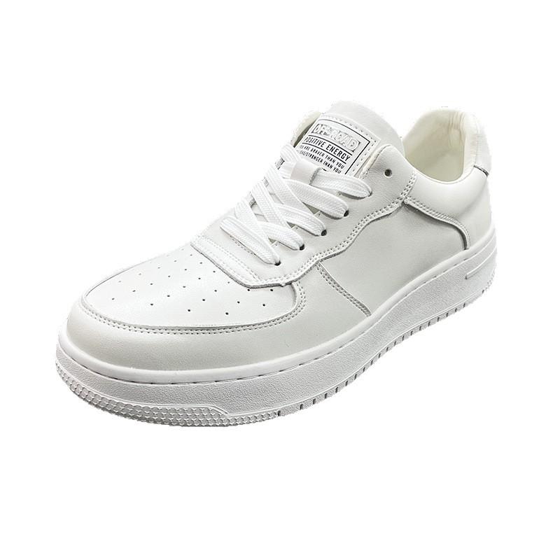 Herrskor från flygvapnet Nej. 1 2025 Vår Nya Läder Små Vita Skor Herrtrend Andningsbara Herr Sport- och Fritids Boardskor