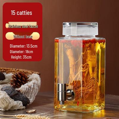 Glass Fermentation & Infusion Jar with Stainless Steel Tap