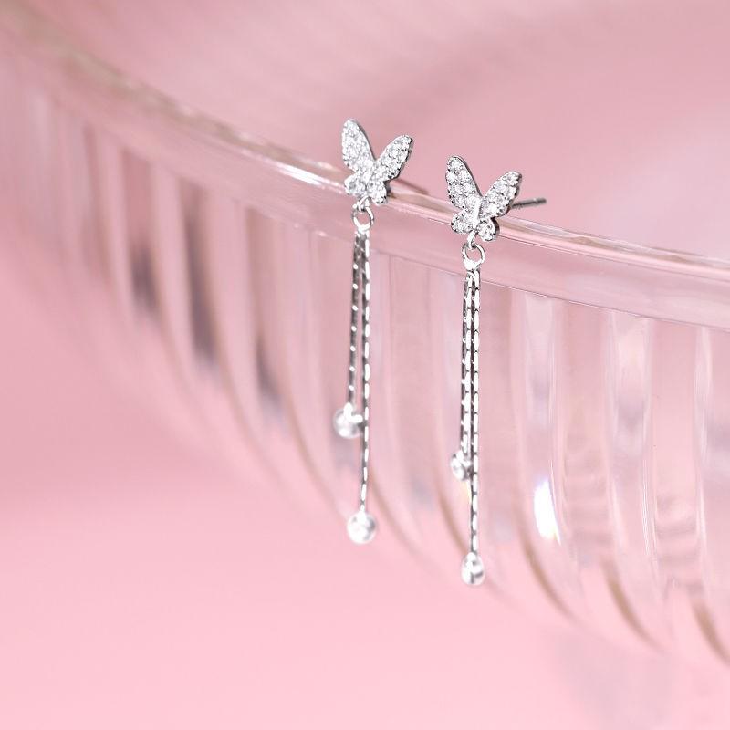 S925 Silver Tassel Earrings - 2025 Light Luxury, High-End Design for Women
