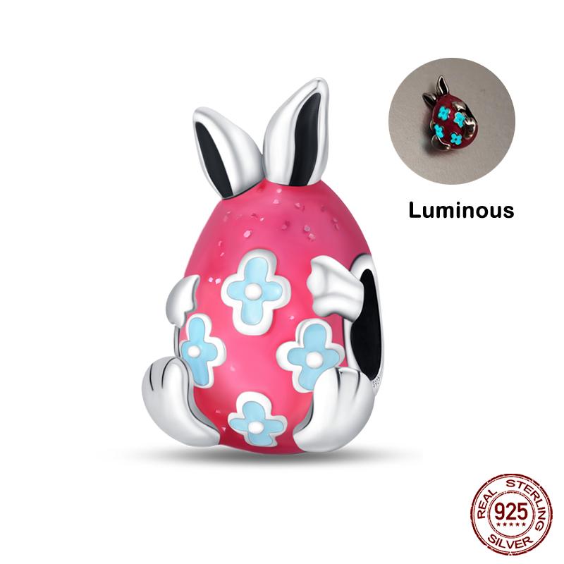 Original 925 Prata Esterlina Cor Mágica Camaleão Luminoso Série Charme Contas Adequado Ajuste Pulseira DIY Jóias Presentes