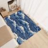 Abstract Blue Wave Cloud Pattern Floor Mat Rug for Home Living Room Bedroom Entryway Decor Soft Bathroom Runner Anti-Slip Carpet