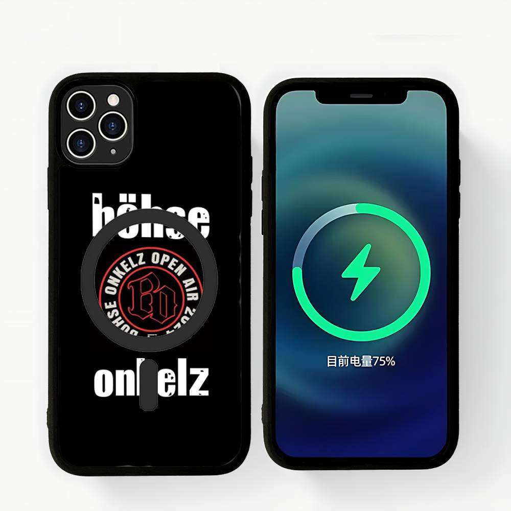 

B-Bohse O-Onkelz Band Black For Magnetic Phone Case For IPhone 16 15 17 Pro Max 11 12 13 14 Plus Cover iPhone 13pro max