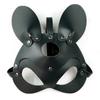 Gothic-Style Cat-Ear S&M Leather Mask, Unique  Accessory for Adult Erotic Roleplay, Spice Up Bedroom Bondage & Sensual Games