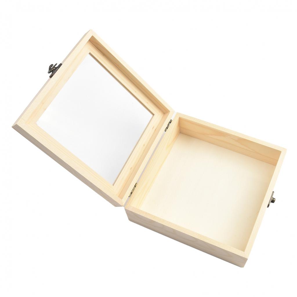 Storage Box Hinged Jewelry Box Personalizing Wooden Box