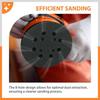  Heavy Duty 5Inch Rubber Sanding Discs Grinding Wheel Double Pack 8 Hole Dust Management System for Standard Power Tool