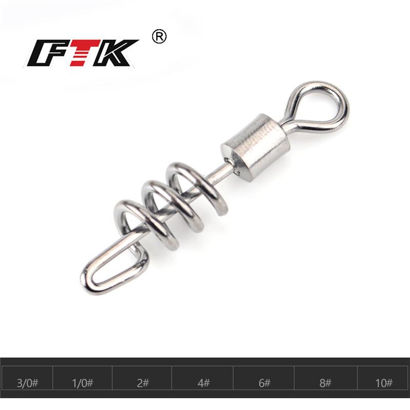 3pcs/5pcs Pike Fishing Accessories Connector Pin Bearing Swivel Stainless Steel Carabiner Lure Swivel Tackle